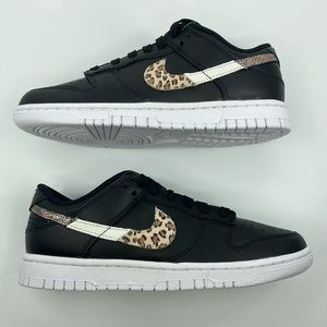 Nike Dunk Low SE Leopard Swoosh